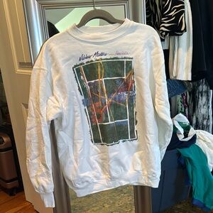 Vintage White Graphic Sweatshirt